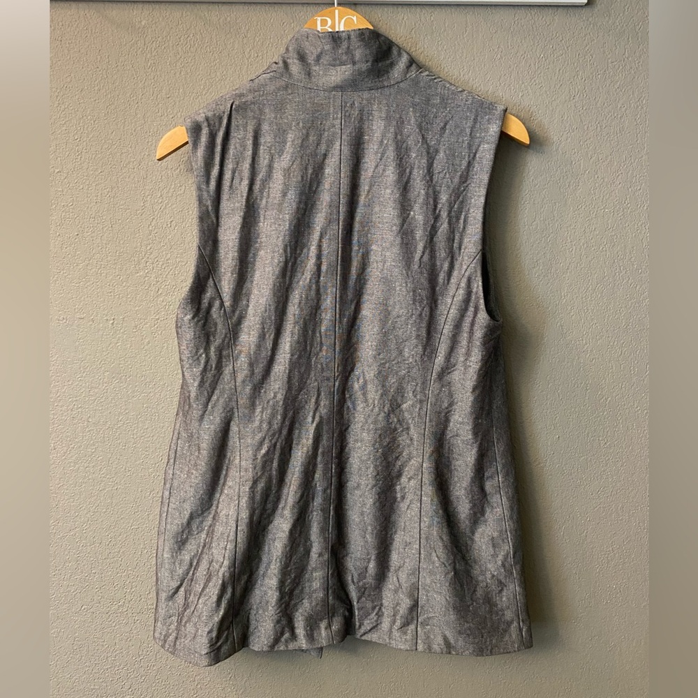 I Heart Ronson Linen Vest - Picture 4 of 7